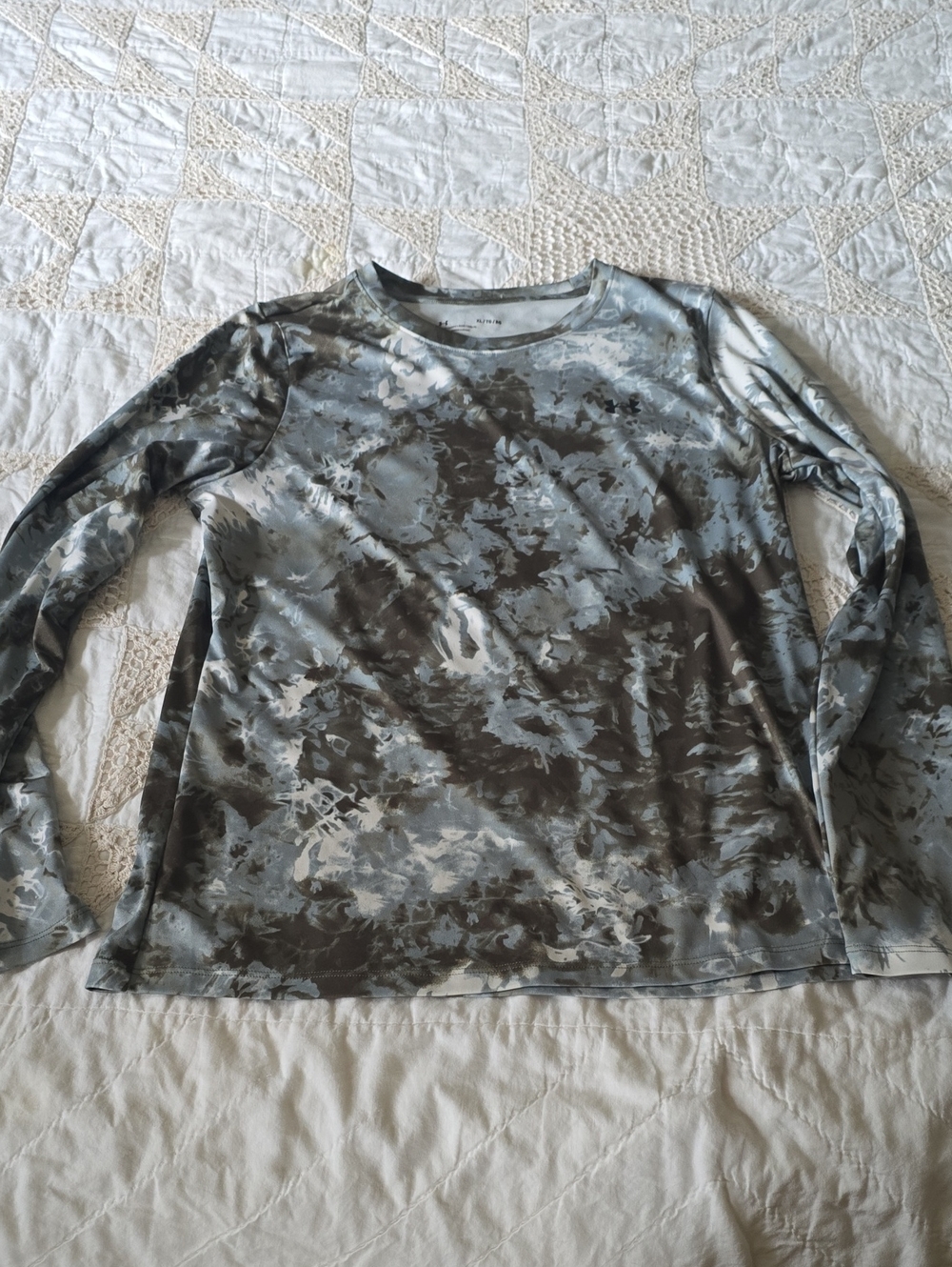 Under Armour Tie-Dye Effect Long Sleeve Tee - Green